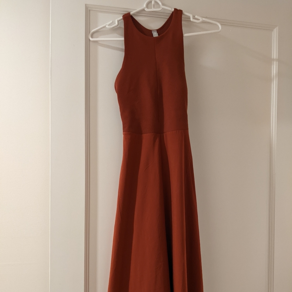 Athleta maxi dress with cut-out back